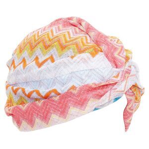 Missoni lame viscose chevron knit turban hat